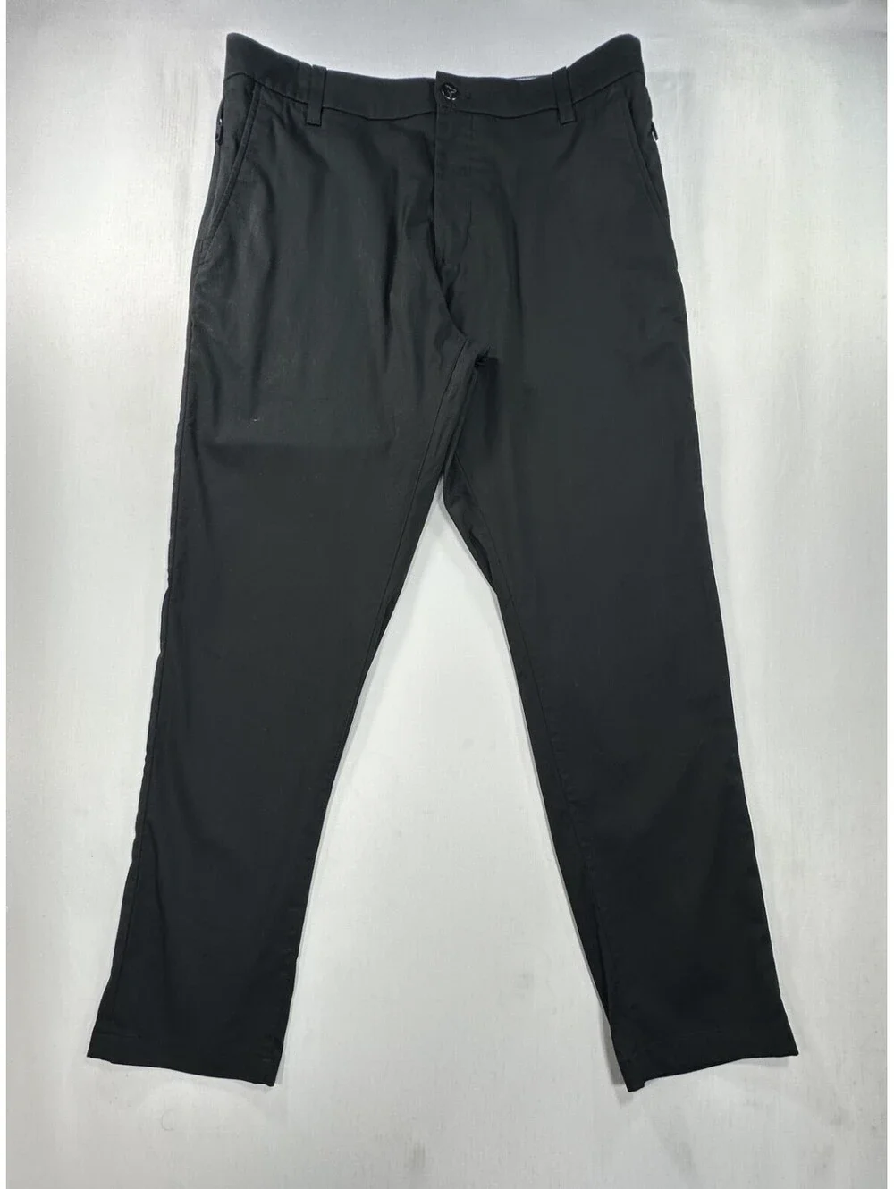 BirdDogs Lined Flat Front Straight Chinos Black Mens 32/28